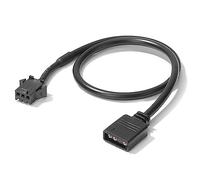 LEEINTO Cavo di conversione Adattatore RGB per Scheda Madre da 30 cm Cavo di conversione Adattatore RGB da 5 V 3 pin/12 V 4 Pin per PC Computer Linea di Strisce Luminose a LED