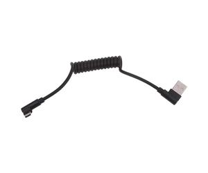 LEEINTO Cavo di Ricarica Rapida da 60 W Cavo di prolunga USB A a Micro USB a Spirale Flessibile Cavo di sincronizzazione Dati 480 Mbps per Telefono Cellulare