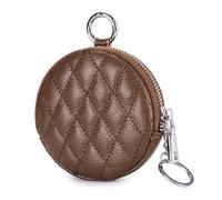 LEEINTO Elegante Portamonete Rotondo Portamonete Tascabile per Auricolari per Borsa da Donna Piccola con Cerniera