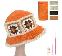 LEEJOPOKit all'uncinetto con cappello da pescatore per principianti e tutorial passo-passo