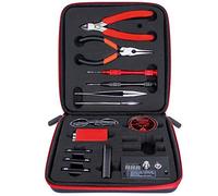Leeko Jig Coil Bobina Tools Kit di strumenti fai da te E-C, set completo di accessori per il fasciatoio, con ohm, pinze, forbici, cacciavite, pinzette in ceramica/gomito, con filo riscaldante A1