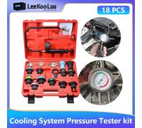 LeeKooLuu 18pcs kit Tester di pressione del sistema di raffreddamento Tester di pressione del radiatore automobilistico per camion per auto da moto