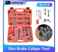LeeKooLuu 35Pcs Universal Car Truck pinza freno a disco pistone Rewind Wind Back Tool Kit per la sostituzione delle pastiglie dei freni