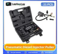 Leekooluu iniettore pneumatico estrattore Set di attrezzi iniettori con 19 adattatori per iniettore pneumatico carburante Diesel rimuovere Kit estrattore