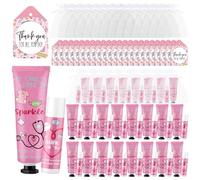 Leelosp 96 regali di apprezzamento per assistente medico, crema per le mani e balsamo per le labbra, con sacchetti di organza e biglietti di ringraziamento, accessori per la settimana dell'assistente