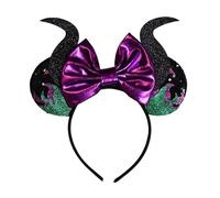 LEEMASING Mouse Deluxe orecchie fascia Maleficent Halloween per Halloween Cosplay Party Favor (2)