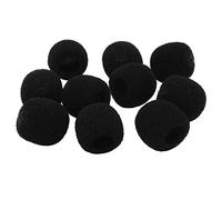 LEEN4YOU 20 x 8 mm (2 x 0,8 cm) piccolo in morbida schiuma mic Windshiled microfono parabrezza spugna copre microfono Headset covers-black (confezione da 10)
