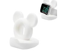 Leeneen Supporto caricabatterie per Apple Watch, supporto caricabatterie in silicone compatibile con Apple Watch Series Ultra2/Ultra/10/9/8/SE2/7/6/SE/5/4/3/2/1 Simpatico dock di ricarica per iWatch