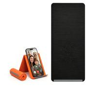 Leeneen Supporto per telefono portatile pieghevole in silicone, flessibile in alluminio siliconico, supporto per telefono per aereo, piegato in qualsiasi forma, universale, regolabile, antiscivolo