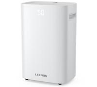 LEENON Deumidificatore 25L/24H, Deumidificatores Casa con Modalità dryer, Timer, Doppio drenaggio, Compressore, 125 m³/50 m², Deumidificatore Portatile per Bagno, Camera da Letto, Cantina