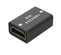 LEENUE Adattatore HDMI 8K, prolunga HDMI 2.1, connettore femmina a femmina, supporto adattatore 8K@60Hz, 4K@120Hz UHD HDR eARC 3D Dolby, per laptop, HDTV, PC, monitor, Roku TV, 1 pezzo