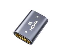 LEENUE Adattatore HDMI 8K, prolunga HDMI 2.1, connettore femmina a femmina, supporto adattatore 8K@60Hz, 4K@120Hz UHD HDR eARC 3D Dolby, per laptop, HDTV, PC, monitor, Roku TV, 1 pezzo