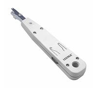 LEENUE Utensile di posa LSA, corona di posa LSA Plus, utensile di rete per presa di rete Ethernet RJ45 Cat7/Cat6/Ca6A e cavo telefonico RJ11, con gancio e lama grigio Punch Down Tool