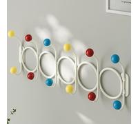 Leeonway Appendiabiti da Parete Metallo,Attaccapanni da Muro Moderno,Ganci Appendiabiti,Bianco/Nero/Verde,Decorazione della di Casa,con 12 Ganci,per Cameretta,Ingresso,Cucina,Bagno