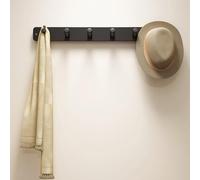 Leeonway Attaccapanni da Muro,Appendiabiti da Parete in Legno,Ganci Appendiabiti,Attaccapanni da Parete bambù,Decorazioni Parete,con 4/6/8 Ganci,per Appendere Cappotti,Sciarpe,Borse