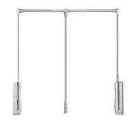 Leeonway Regolabile Appendiabito Saliscendi,Appendiabiti Saliscendi Telescopico per Armadio,Servetto saliscendi Armadio,Rimovibile Appendiabiti Lift da Parete,Salvaspazio,per Ogni Armadio