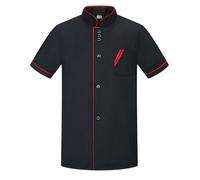 Leeonway Uniforme da Chef,Cappotto da Chef,Uniforme da Cucina,Chefs Jacket,Giacca da Cuoco,Delicato sulla Pelle,Fresche E Traspiranti,per Servizi di Ristorazione E Fornai