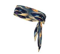 LEEPSS UFO Landing Sports - Cravatta per la testa, comoda, traspirante, alla moda, unisex, adatta per corsa, yoga, fitness e altri sport, colore: nero