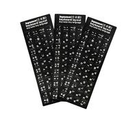 LEEQ 3 pezzi Kit adesivi tastiera per conversione layout, Keyboard Stickers, Tastiera del Computer Portatile per Qualsiasi Tastiera Standard(Giapponese)