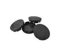LEEQ 4 pcs Coprimozzi - Coprimozzo Ruota ABS, Universale Copricerchi, Tappi Per Ruote, Tappi Di Cerchioni, per Cerchioni Copricerchi Universali Auto Accessori, Nero(OD 56mm ID 51mm)