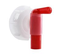 LEEQBCR 1 rubinetti dosatori DIN61 per rubinetto/rubinetto dosatore per tanica da 15 - 60 litri, rubinetto tanica/tanica rubinetto come pratico aiuto dosatore - tanica rubinetto bianco e rosso