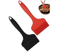 LEEQBCR 2 pcs Extra Large Size Silicone Pastry Brush Silicone Pennello imbastitura in silicone, pennello pasticceria grande per barbecue,cucinare, pennello per alimenti, resistente al calore