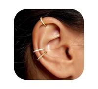 LEEQBCR 3 Pezzi Ear Cuff per Donna Non Piercing Orecchio Per Le Donne Non-Piercing Regolabile Delicato Ear Cuff Helix Cartilagine Clip On Orecchini Del Polsino Set Orecchini Del Polsino