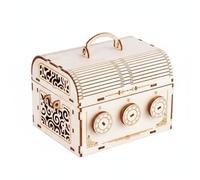 LeeQinersw 1 Pezzo Scatola Rompicapo Cassetta in Legno Modellino Meccanico da Assemblare con Incastri E Serratura Anche Contenitore da Tavolo Adatto Ad, style to 1