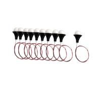 LeeQinersw 10 Pezzi di lampade LED precablate, Piccole lampade LED robuste, miniaturizzate, Illuminazione per Blocchi da Costruzione paesaggi, 2 Cm X 1.5 Cm