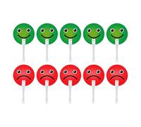 LeeQinersw 10 Pezzi di Palette per Votare Vero/falso, Multifunzionali, Verdi E Rosse