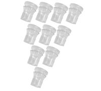LeeQinersw 10 Pezzi Viti Trasparenti per Montaggio a Parete Supporti Invisibili per Insegne Materiale Alta Trasparenza Adatto per Ufficio Negozio Casa, 2 Cm X 2 Cm