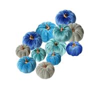 LeeQinersw 12 pezzi di zucche finte in schiuma, centrotavola realistici per decorazioni autunnali e di Halloween.