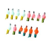 LeeQinersw 14 Pezzi di Figure dipinte a Mano, Piccole Figure per Diorama, Oggetti di Scena, Regalo, Giocattolo, scenari, Modelli realistici per Giochi, Auto, Scala 1:200