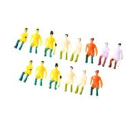 LeeQinersw 14 Pezzi di Figure dipinte a Mano, Piccole Figure per Diorama, Oggetti di Scena, Regalo, Giocattolo, scenari, Modelli realistici per Giochi, Auto, Scala 1 150