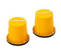 LeeQinersw 2 Trampoli per Bambini, Trampoli a Secchiello, Giocattolo per L'equilibrio, Antiscivolo, per Lo Sviluppo della Coordinazione, Adatto per L'asi, Giallo