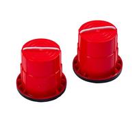 LeeQinersw 2 Trampoli per Bambini, Trampoli a Secchiello, Giocattolo per L'equilibrio, Antiscivolo, per Lo Sviluppo della Coordinazione, Adatto per L'asi, Rosso