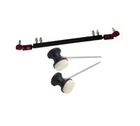 LeeQinersw 3 Pezzi Albero Cardanico per Doppio Pedale Collegamento per Batteria Barra Ricambio per Percussionisti per Maggiore Stabilità Adatto, Albero Rosso Nero