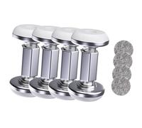 LeeQinersw 4 Pezzi Telaio Letto Filettato Strumento Antiscossa Fermo Testata Metallo Supporto Lega Pad Morbido Adatto per Soggiorno Camera Da Letto Armadi Paret, Regolabile Da 56 Mm