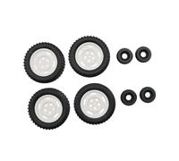 LeeQinersw 4 Pneumatici RC con contrappeso, Facili da installare, per Auto, Camion e Veicoli Crawler RC in 1/12 e C94, Black White B