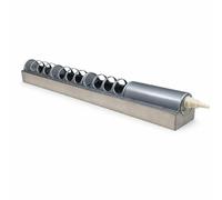 LeeQinersw Abbeveratoio Automatico per Pollame Abbeveratoio Galline Acqua con Galleggiante in Acciaio Inossidabile con Tubo E Raccordi Rifornimento, 80cm, Con Coperchio Divisorio