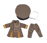 LeeQinersw Abbigliamento Bambola Uniforme Cappotto Pantaloni Cappello Accessorio con Chiusura Elasticizzata Tessuto Lavorato Adatto per Modellismo Collezionismo Fotografia Display , Cachi