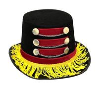 LeeQinersw Accessori per Costumi per Adulti, Cappello da Direttore del con Catene Steampunk per