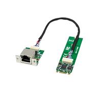 LeeQinersw Adattatore Ethernet Gigabit per Computer Desktop, velocità Pratiche 2.5G/1000/100Mbps, Chiave M2 BM