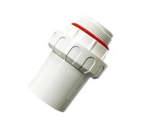 LeeQinersw Adattatore per Pompa da Piscina, Raccordo per Pompa da Piscina, Connessione Filettata per Tenuta Stagna, Pareti Spesse, Adatto per Il Montaggio di Pom, Bianco, 2 inch
