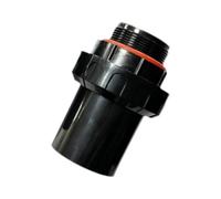 LeeQinersw Adattatore per Pompa da Piscina, Raccordo per Pompa da Piscina, Connessione Filettata per Tenuta Stagna, Pareti Spesse, Adatto per Il Montaggio di Pom, Nero, 1.5 inch