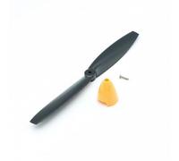 LeeQinersw Aereo in Miniatura per Aereo Telecomandato Set Due Pale Cono Frontale Vite Plastica Leggera Facile da Installare Adatto a Alianti RC Riparazioni Veloci Uso Hobbistico Pista Volo