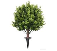 LeeQinersw Albero Topiario Artificiale a Resistente Ai Raggi Topiario Artificiale con Tronco e Fogliame Fitto Sempreverde Topiaria con Picchetto, 1PC