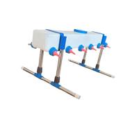 LeeQinersw Alimentatore di bevande di agnello, secchio per alimentazione per alimentazione allevamento di bestiame agricola per cucciolo, 12 Testa con Supporto