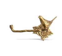 LeeQinersw Anello Portasalviette con Supporto a Parete in Color Ottone E Motivo Uccello Struttura Compatta con Fissaggio a Vite Fori Adatto per Bagno, style to 2