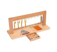 LeeQinersw Apparato di Insegnamento Aritmetico Child-Centered in Legno Atossico Apparato Aritmetico Child-Centered con Perline Colorate senza Schermo, A 19
